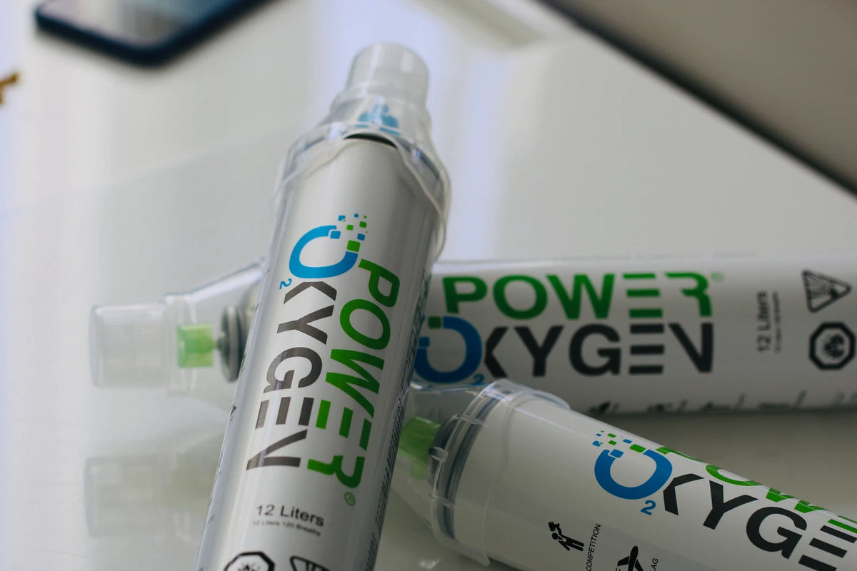 Power Oxygen 99.5% Pure Oxygen Portable Recreational Oxygen Can Supplement,12 Liter Can, 120 Breaths