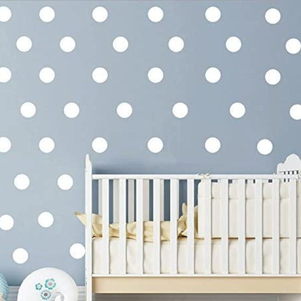 Polka dot 80 pieces-WHITE- 2 inches/set Vinyl Wall Decal Home Decoration Removable Home Decor Stickers Art Kids Nursery Bedroom Wall Sticker