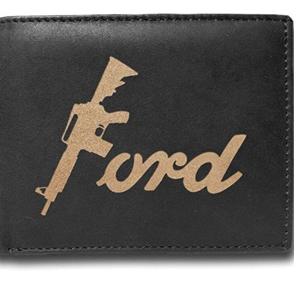 Rifle Ford 14 Pockets Wallet RFID Diesel Card Holder Organizer Cowhide Leather Laser Engraved Slimfold Luxury Purse Sleek and Slim